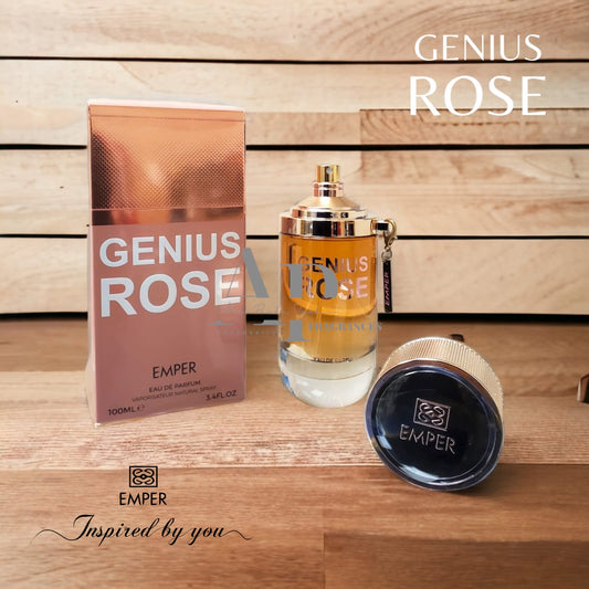 GENIUS ROSE FOR WOMEN Eau De Parfum 100 ml BY EMPER. ARABIAN PERFUMES.