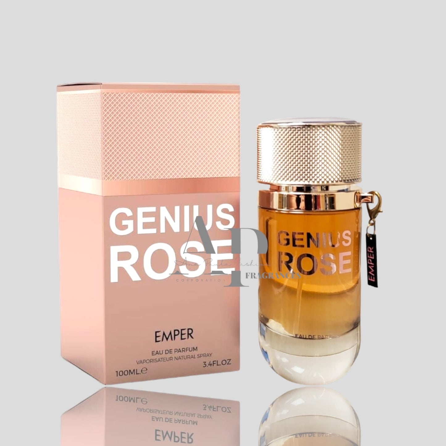 GENIUS ROSE FOR WOMEN Eau De Parfum 100 ml BY EMPER. ARABIAN PERFUMES.