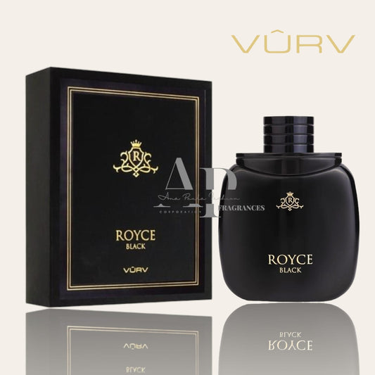 Royce Black Eau De Parfum by Vurv Lattafa Perfumes  - 100ml (3.4 fl oz)  for Men.