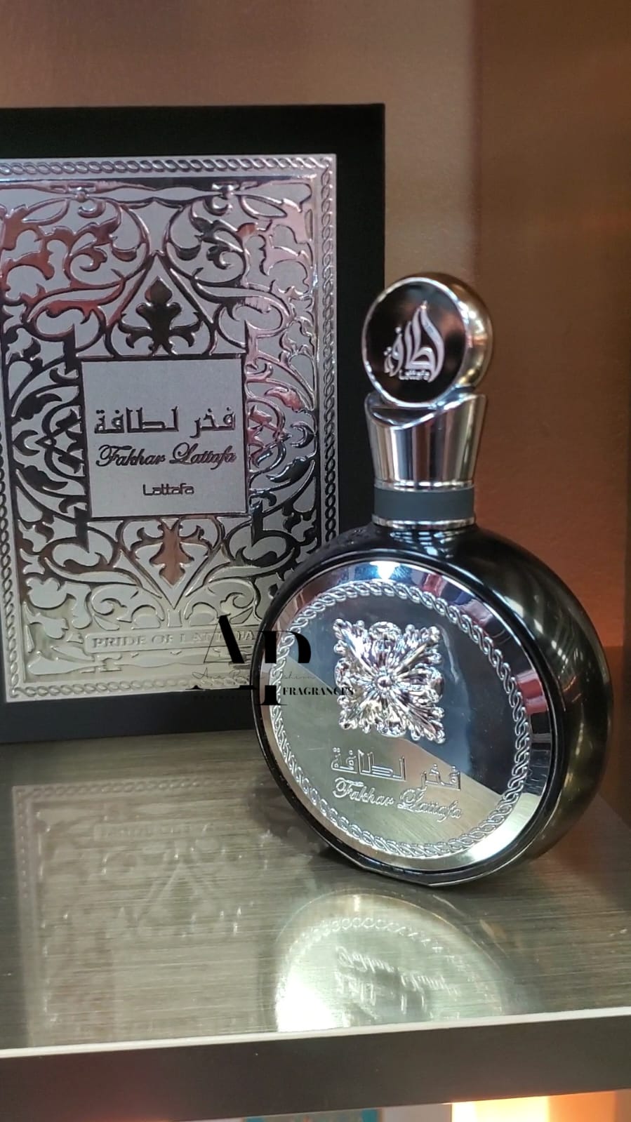 Fakhar Lattafa Silver Eau De Parfum 3.4 Oz For Men 🚹.